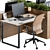 ErgoBoost Office Furniture Set 3D model small image 3