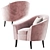 Elegant Giorgia Armchair: Altavilla 3D model small image 2