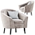 Elegant Giorgia Armchair: Altavilla 3D model small image 3