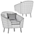 Elegant Giorgia Armchair: Altavilla 3D model small image 5