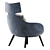 Elegant Berger Armchair: V-Ray Ready 3D model small image 2