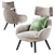 Elegant Berger Armchair: V-Ray Ready 3D model small image 4