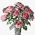 Elegant Vase with Roses 3D model small image 5