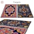 Elegant Rugs: 150cm Variety 3D model small image 1