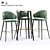 Modern Carlton Bar Stool Set 3D model small image 1