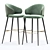 Modern Carlton Bar Stool Set 3D model small image 2