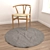 Round Carpets Set - Versatile 6-Piece Rug Collection 3D model small image 4