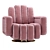 Elegant Oblomow Armchair by Clan Milano 3D model small image 2