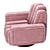 Elegant Oblomow Armchair by Clan Milano 3D model small image 3