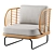 Modern Rattan Chair 3D model small image 1