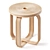 Rattan Twist Stool 3D model small image 3