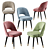Elegant Eichholtz Cliff Dining Chair 3D model small image 2