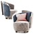 Sleek Duetto Armchair: Contemporary Comfort 3D model small image 3