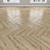 Oak Parquet Flooring | Herringbone, Linear, Chevron 3D model small image 3