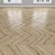 Oak Parquet Flooring | Herringbone, Linear, Chevron 3D model small image 4