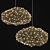 Luminous Cloud Pendant Light 3D model small image 1