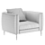 Barlow Armchair: Stylish Comfort for Your Home 3D model small image 10