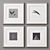 Versatile 4-Piece Picture Frames Set 3D model small image 4