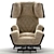 Elevate Your Comfort with HOMEDIT Wing-Lounge Chair 3D model small image 2