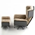 Elevate Your Comfort with HOMEDIT Wing-Lounge Chair 3D model small image 3