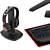 High Performance Gaming PC Set 3D model small image 3