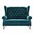 Kingfisher Custom-Made Sofa 3D model small image 1