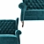 Kingfisher Custom-Made Sofa 3D model small image 3