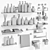 Sleek Black Bathroom Set 3D model small image 4