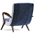 1950s Inspired Armchair: Vintage Charm for Modern Living 3D model small image 3