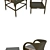 OM STULER Round Back Chair & Coffee Table Set 3D model small image 8