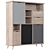 Contemporary Conni Highboard - 120cm Size 3D model small image 2