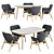 Modern VEDBO Tables & Chairs 3D model small image 1