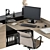 Executive Office Furniture Set 3D model small image 3