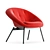 Elegant LX699 Armchair: Modern Comfort with a Unique Twist 3D model small image 3