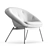 Elegant LX699 Armchair: Modern Comfort with a Unique Twist 3D model small image 5