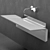 Modern Minimalist Bathroom Vanity by Falper 3D model small image 3