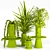 Green Oasis: Indoor Plants Set 3D model small image 4