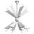 Cooper Elegance Two-Tier Chandelier 3D model small image 2