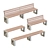 Arena Park Benches Set 3D model small image 1