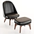 Elegant Solo Lounge Chair 3D model small image 2