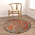 Round Carpets Set - Versatile and Stunning 3D model small image 4