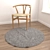 Versatile Round Carpet Set - 6 Unique Designs 3D model small image 4