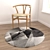 Round Carpets Set: 3D Variety Pack 3D model small image 4