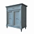 Elegant Acacia Blue Accent Cabinet: Avignon 3D model small image 2