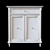 Elegant Acacia Blue Accent Cabinet: Avignon 3D model small image 3