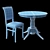 Elegant Levox Dining Set 3D model small image 3