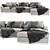 Flexform Beauty Chaise Longue | Elegant, Versatile Sofa 3D model small image 2