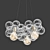 Bubble Light Chandelier - Trio 3D model small image 1