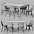 Modern Dining Set: ODGER & EKEDALEN 3D model small image 3