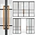 Industrial Loft Glass Partition 3D model small image 1